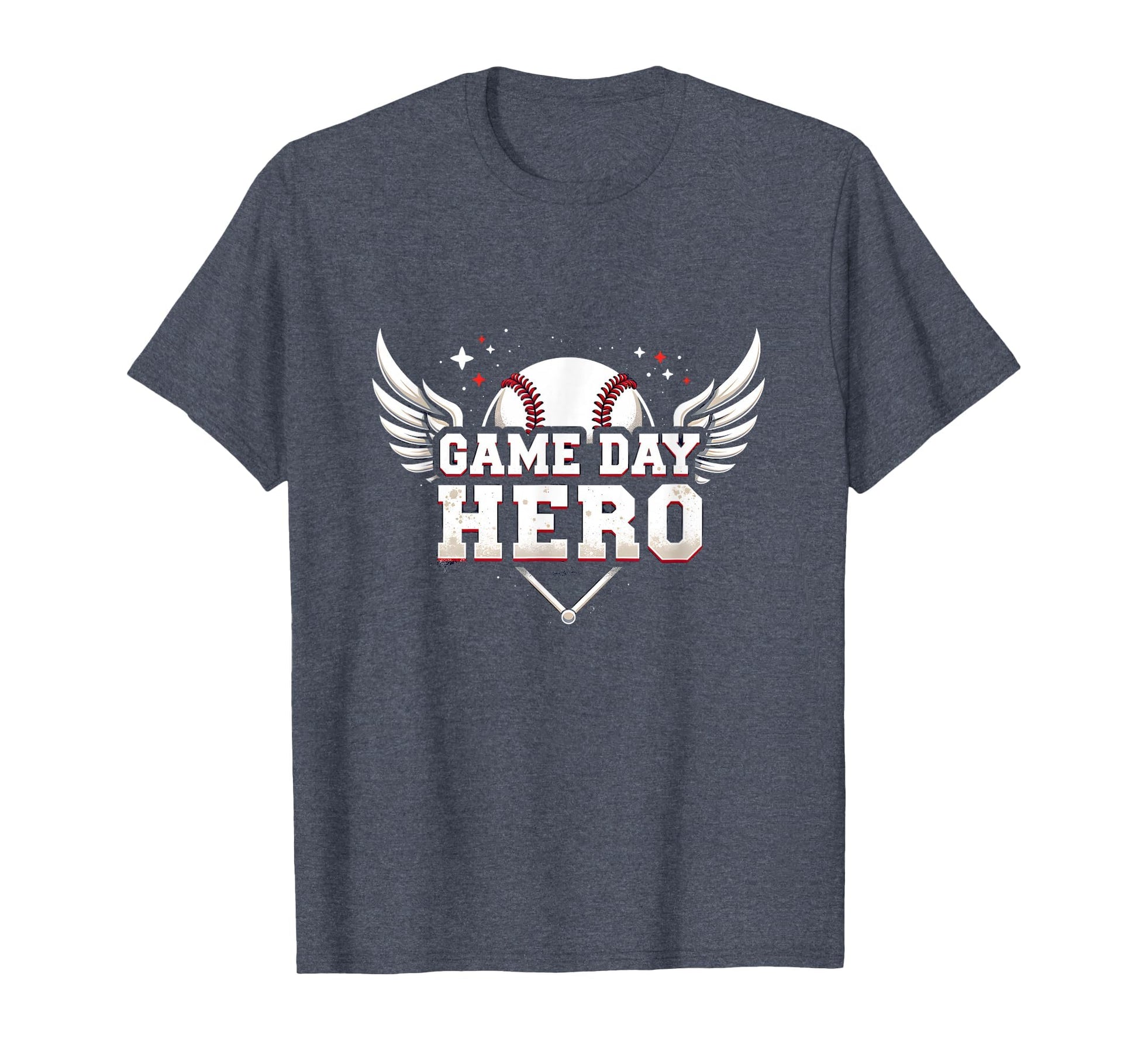 Baseball Dad Game Day Hero Proud Father T-Shirt - Unique Graphic Men Women - T-Shirt, Sweatshirt, Hoodie