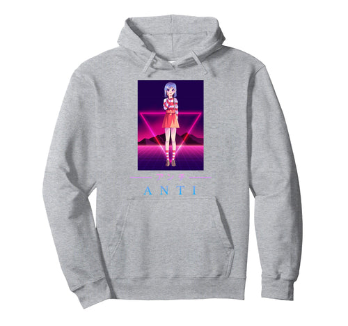 Anime Anti Japanese Aesthetic Vaporwave Hoodie - Graphic Print for Adults - T-Shirt, Sweatshirt, Hoodie