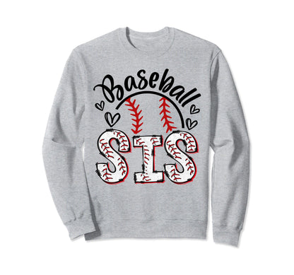 Baseball Sister Baseball Little Sweatshirt - Fun Novelty Design for Adults - T-Shirt, Sweatshirt, Hoodie
