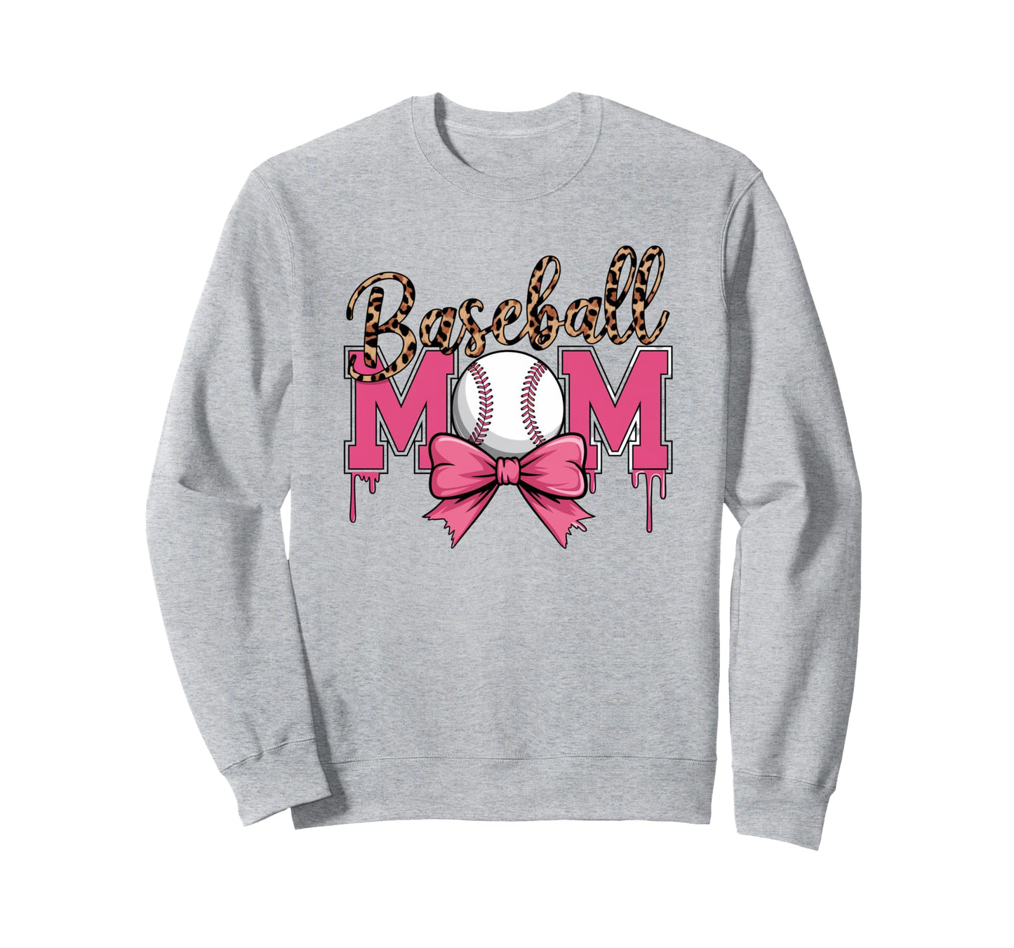 Baseball Mom Baseball Drip Coquette Sweatshirt - Trendy Graphic Men Women - T-Shirt, Sweatshirt, Hoodie