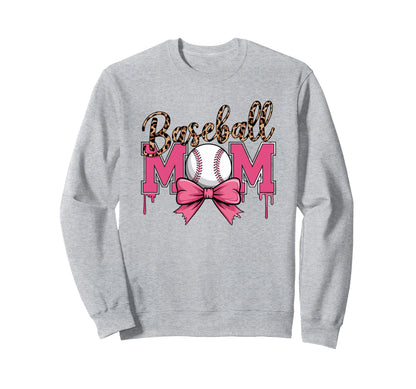 Baseball Mom Baseball Drip Coquette Sweatshirt - Trendy Graphic Men Women - T-Shirt, Sweatshirt, Hoodie