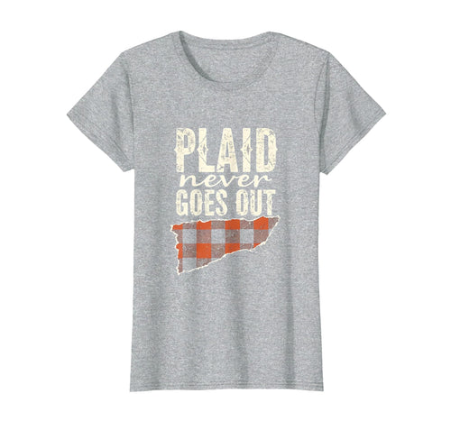 Plaid Never Goes Out Grunge T-Shirt - Unique Graphic Unisex - T-Shirt, Sweatshirt, Hoodie
