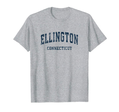 Ellington Connecticut Ct Varsity Sports T-Shirt - Unique Graphic Men Women - T-Shirt, Sweatshirt, Hoodie