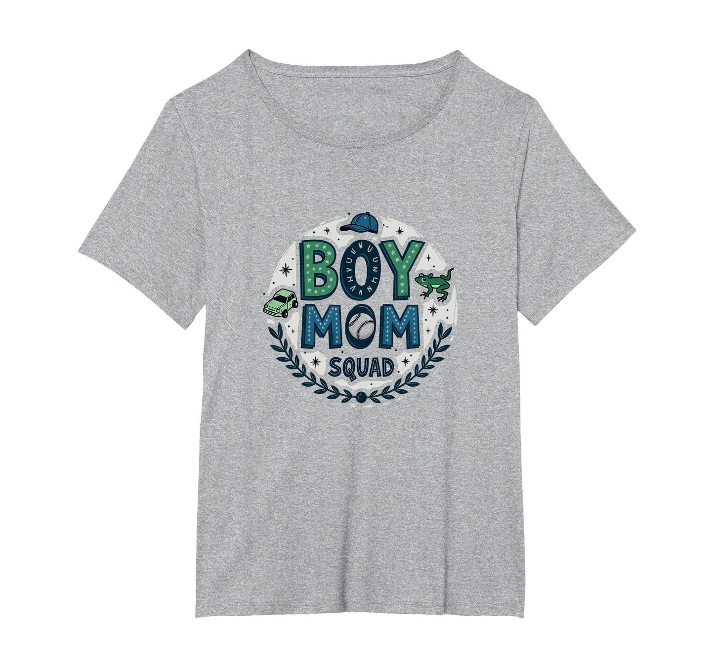 Mom Squad Proud Mama Baseball Cap T-Shirt - Custom Art Print Men Women - T-Shirt, Sweatshirt, Hoodie