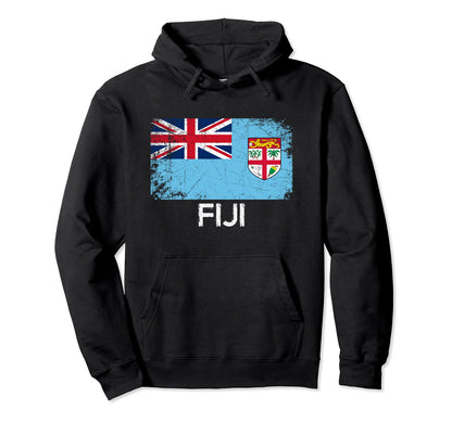 Fijian Flag Made Fiji Gift Hoodie - Custom Art Print Unisex - T-Shirt, Sweatshirt, Hoodie