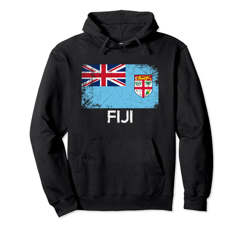 Fijian Flag Made Fiji Gift Hoodie - Custom Art Print Unisex - T-Shirt, Sweatshirt, Hoodie