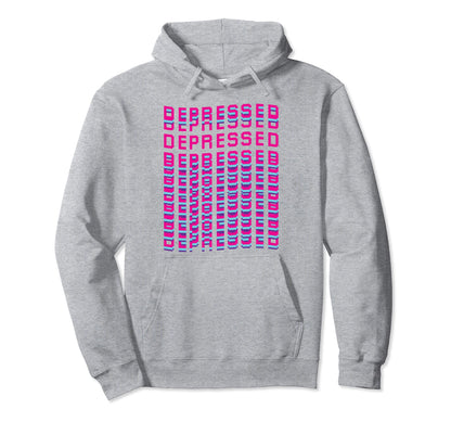 Depressed Vaporwave Aesthetic Hoodie - Aesthetic Graphic Men Women - T-Shirt, Sweatshirt, Hoodie