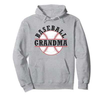 Baseball Grandma Hoodie - Unique Graphic Men Women - T-Shirt, Sweatshirt, Hoodie