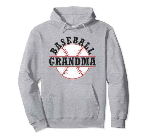 Baseball Grandma Hoodie - Unique Graphic Men Women - T-Shirt, Sweatshirt, Hoodie