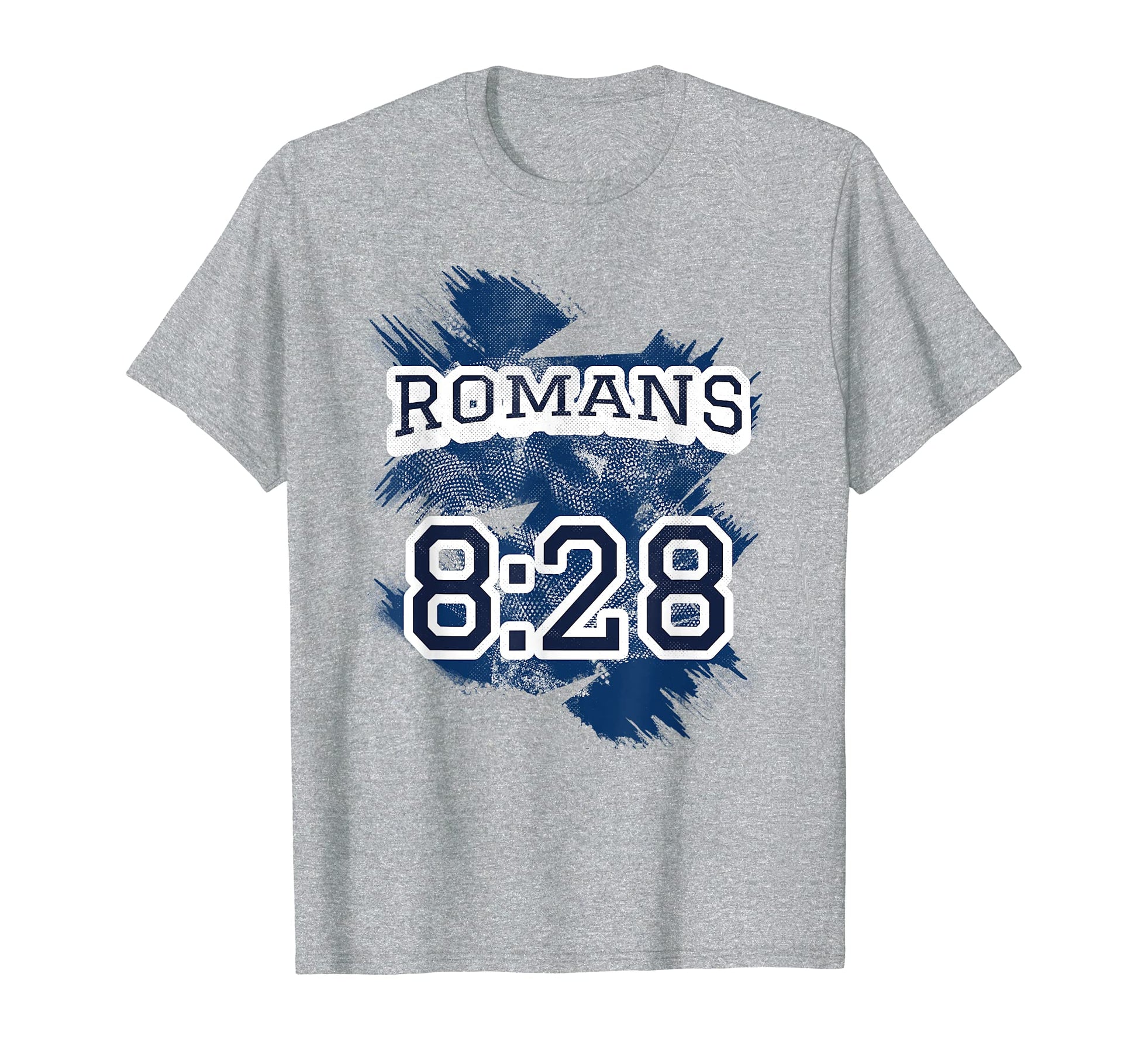 Romans 8 28 Athletic Varsity Bible Verse T-Shirt - Trendy Graphic Men Women - T-Shirt, Sweatshirt, Hoodie