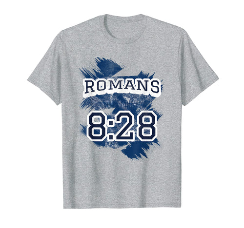 Romans 8 28 Athletic Varsity Bible Verse T-Shirt - Trendy Graphic Men Women - T-Shirt, Sweatshirt, Hoodie