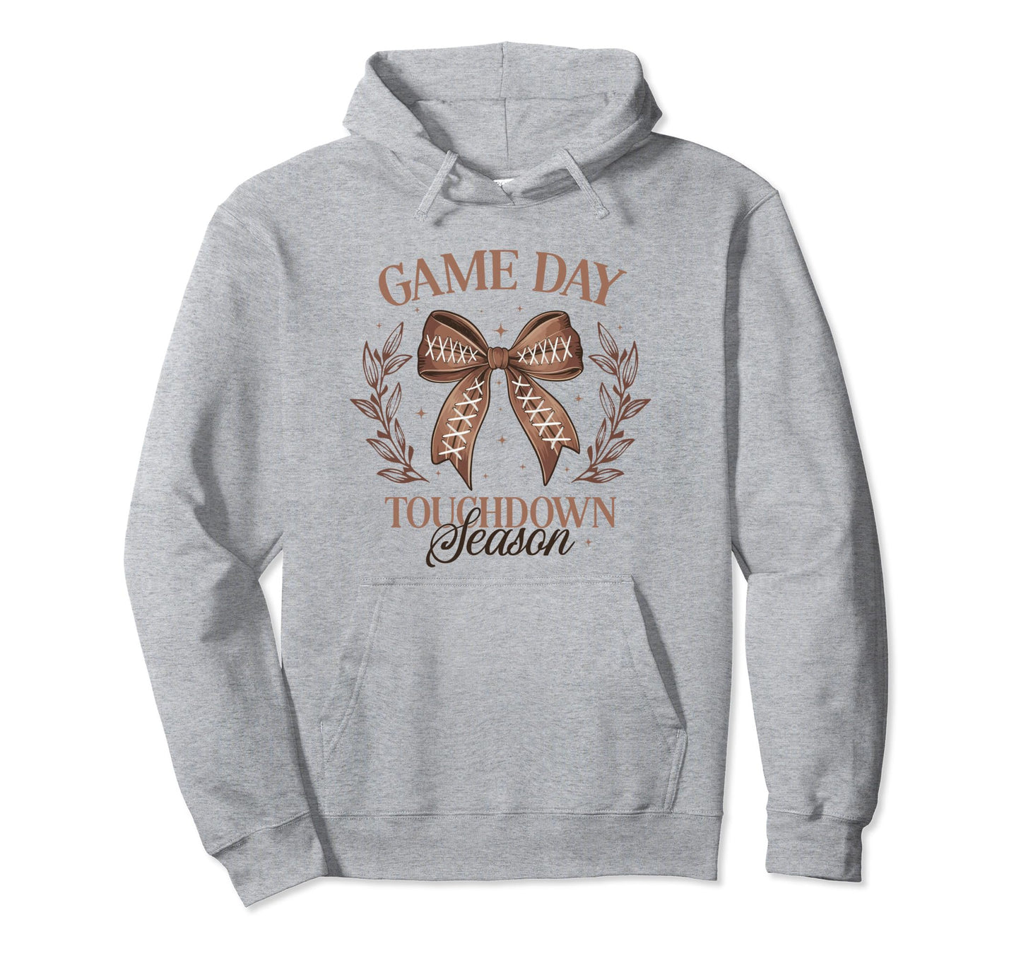 Football Mom Coquette Bow Fall Gameday Hoodie - Minimalist Print Unisex - T-Shirt, Sweatshirt, Hoodie