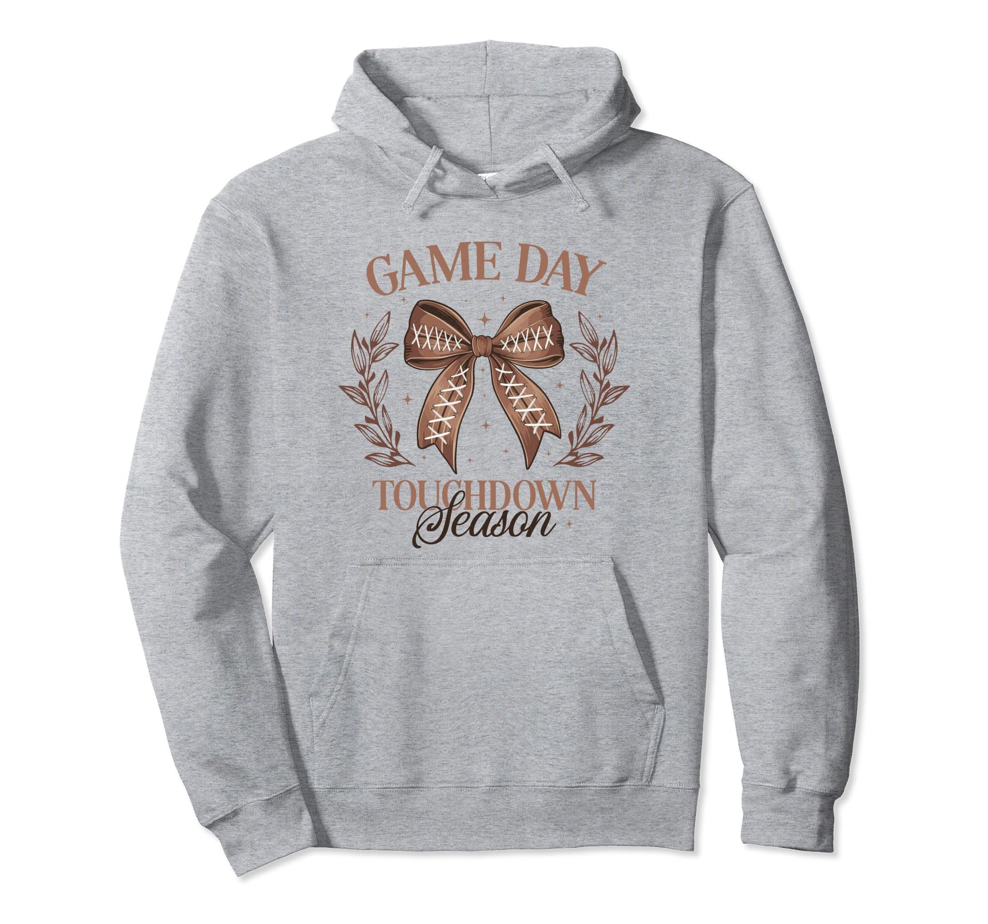 Football Mom Coquette Bow Fall Gameday Hoodie - Minimalist Print Unisex - T-Shirt, Sweatshirt, Hoodie