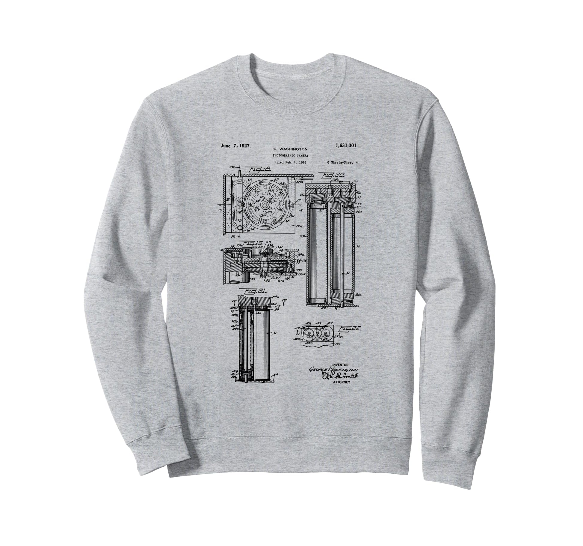 Camera Photographic Patent 1927 Drawing Sweatshirt - Unique Graphic Unisex - T-Shirt, Sweatshirt, Hoodie
