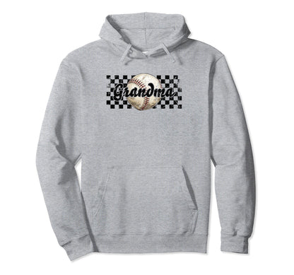 Baseball Grandma Funny Sport Hoodie - Novelty Apparel Men Women - T-Shirt, Sweatshirt, Hoodie