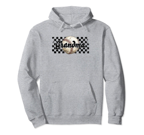 Baseball Grandma Funny Sport Hoodie - Novelty Apparel Men Women - T-Shirt, Sweatshirt, Hoodie