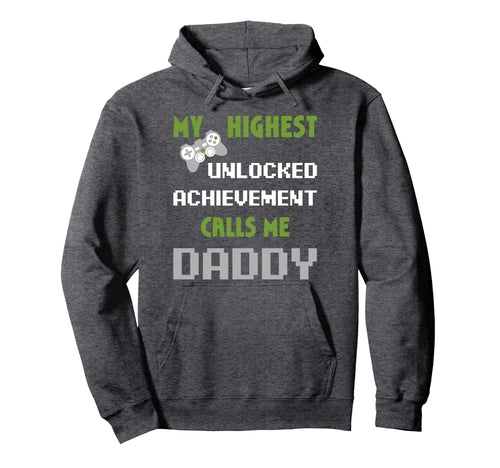 Nerdy Funny Fathers Day Gamer Dad Video Hoodie - Unique Graphic Unisex - T-Shirt, Sweatshirt, Hoodie
