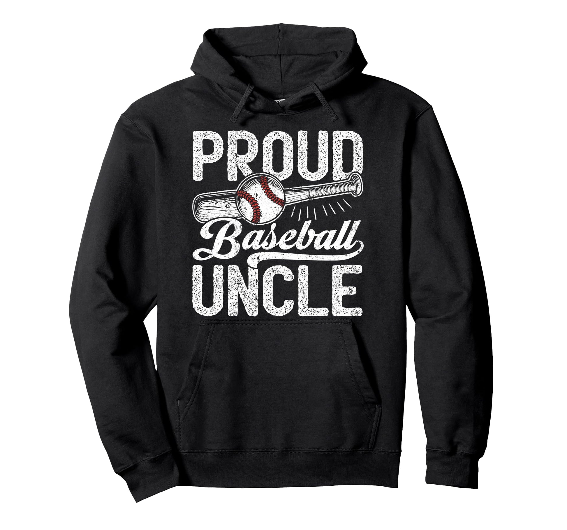 Uncle Baseball Proud Baseball Uncle Hoodie - Aesthetic Graphic for Adults - T-Shirt, Sweatshirt, Hoodie