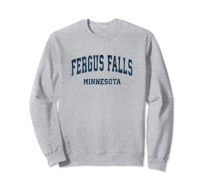 Fergus Falls Minnesota Mn Varsity Sweatshirt - Trendy Graphic Unisex - T-Shirt, Sweatshirt, Hoodie