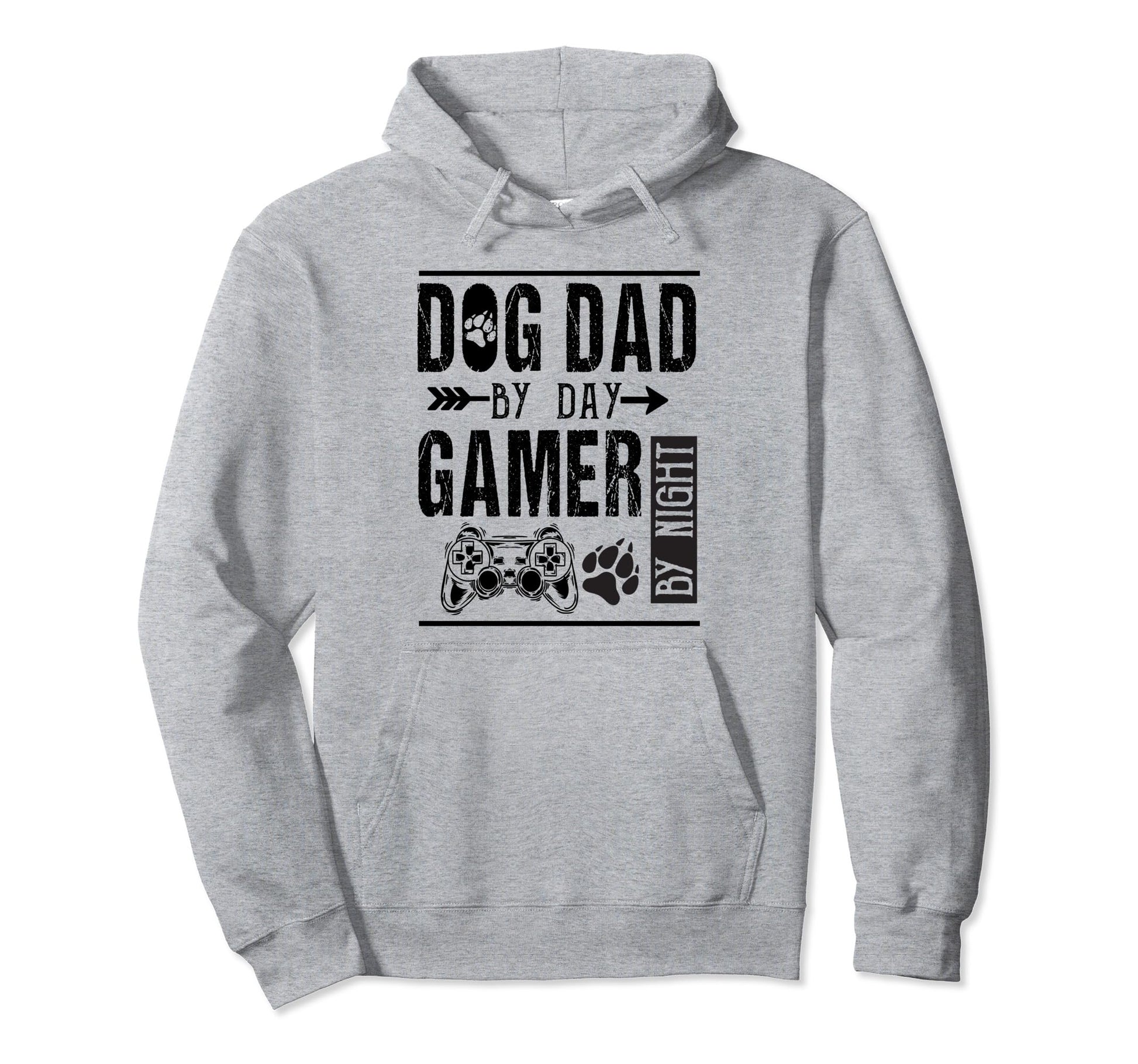 Mens Dog Dad Day Gamer Night Fathers Hoodie - Unique Graphic for Adults - T-Shirt, Sweatshirt, Hoodie