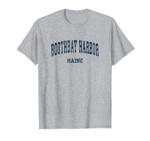 Boothbay Harbor Maine Me Varsity Sports T-Shirt - Novelty Apparel Unisex - T-Shirt, Sweatshirt, Hoodie