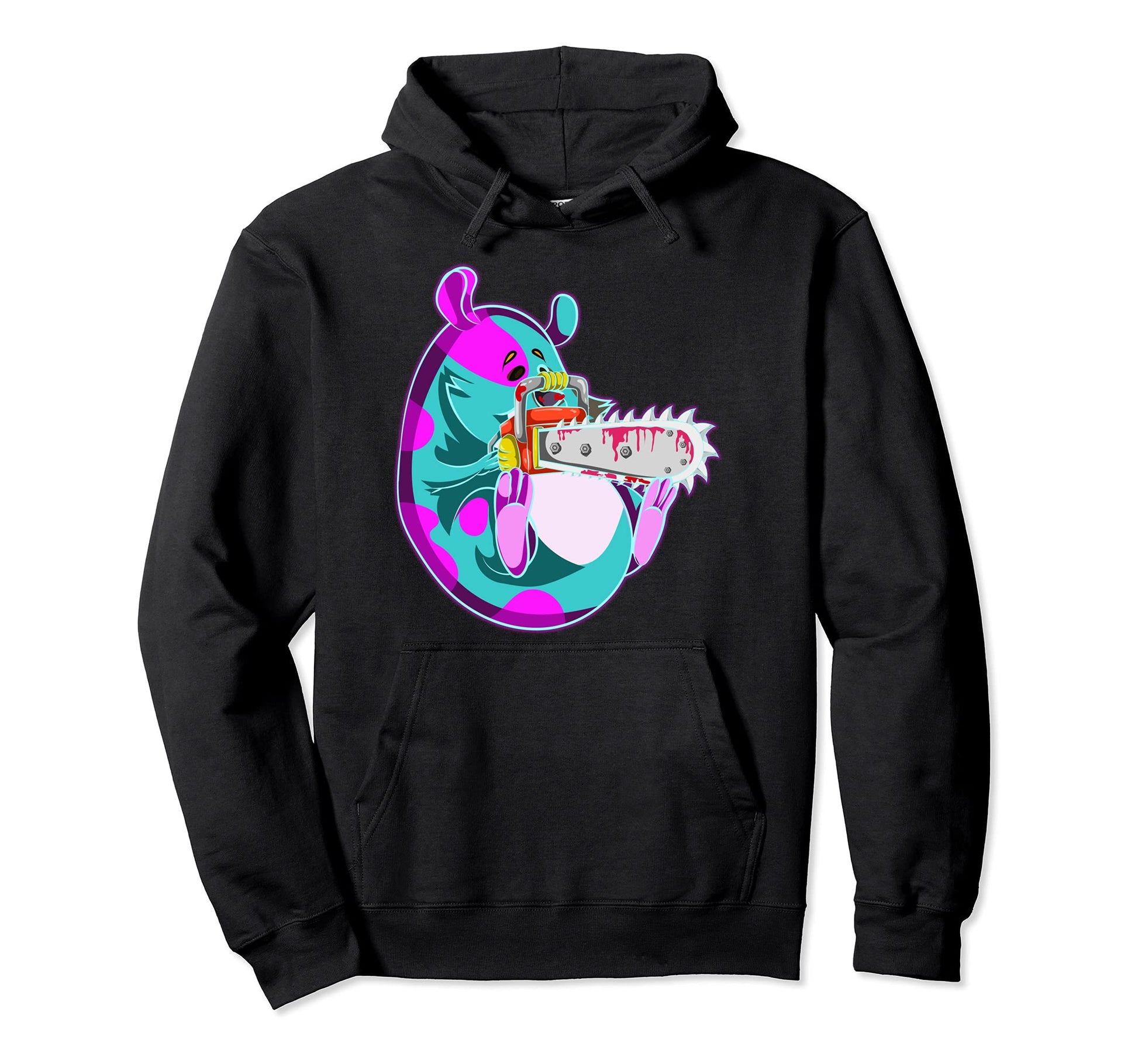 80S Art Vaporwave Aesthetic Chainsaw Hoodie - Custom Art Print Unisex - T-Shirt, Sweatshirt, Hoodie