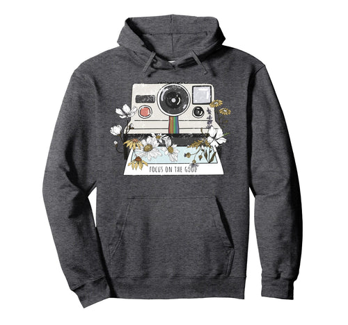 Focus Good Camera Wildflowers Optimist Hoodie - Minimalist Print Unisex - T-Shirt, Sweatshirt, Hoodie