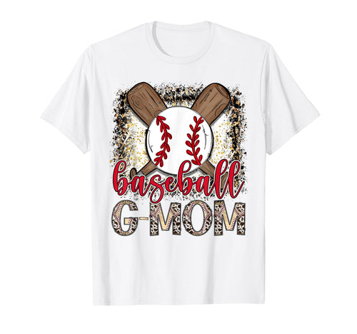 Baseball G Mom Leopard Proud T-Shirt - Casual Everyday Wear for Adults - T-Shirt, Sweatshirt, Hoodie