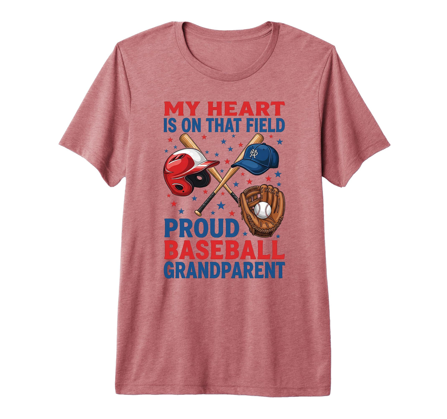 Proud Baseball Grandma Supporting T-Shirt - Novelty Apparel for Adults - T-Shirt, Sweatshirt, Hoodie