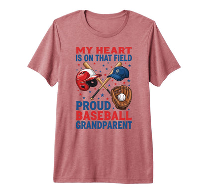 Proud Baseball Grandma Supporting T-Shirt - Novelty Apparel for Adults - T-Shirt, Sweatshirt, Hoodie