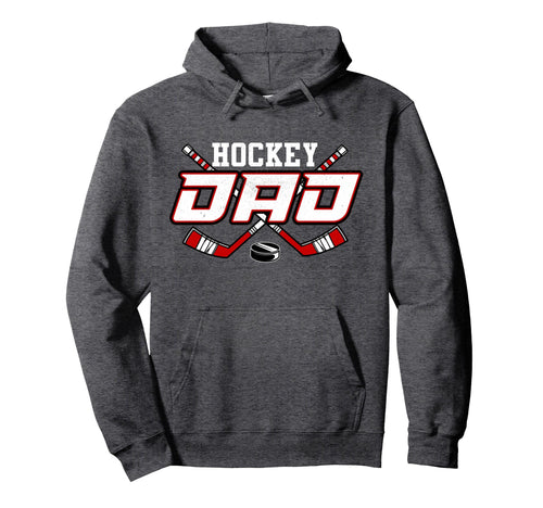 Hockey Dad Shirts Papa Fathers Day Hoodie - Aesthetic Graphic for Adults - T-Shirt, Sweatshirt, Hoodie