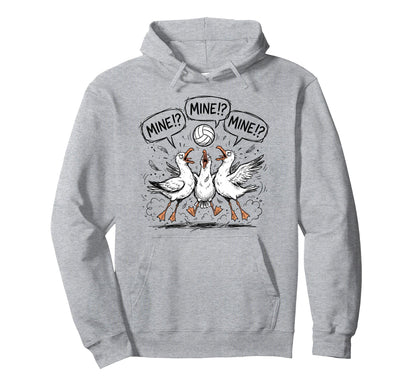 Funny Bird Playing Volleyball Mine Hoodie - Streetwear Style Men Women - T-Shirt, Sweatshirt, Hoodie