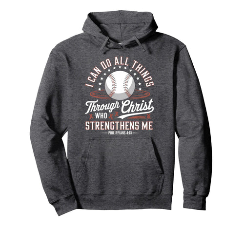 Christian Baseball Player Sports Bible Hoodie - Fun Novelty Design Unisex - T-Shirt, Sweatshirt, Hoodie