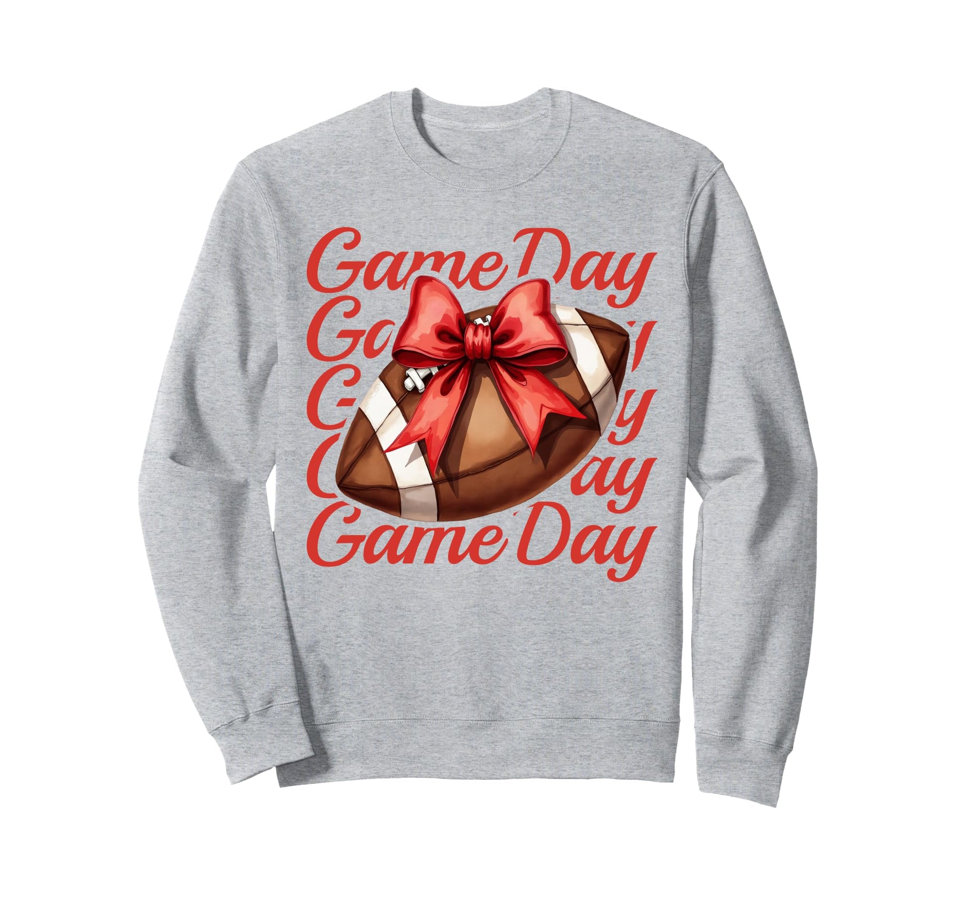 Cheer Fall Football Mom Red Game Day Sweatshirt - Custom Art Print Unisex - T-Shirt, Sweatshirt, Hoodie