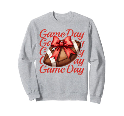 Cheer Fall Football Mom Red Game Day Sweatshirt - Custom Art Print Unisex - T-Shirt, Sweatshirt, Hoodie