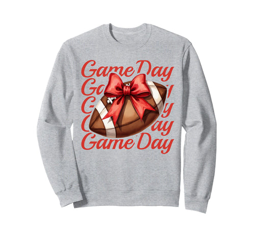 Cheer Fall Football Mom Red Game Day Sweatshirt - Custom Art Print Unisex - T-Shirt, Sweatshirt, Hoodie