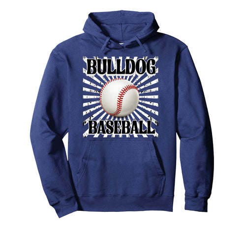 Bulldog Baseball Mom Starburst Game Hoodie - Minimalist Print for Adults - T-Shirt, Sweatshirt, Hoodie