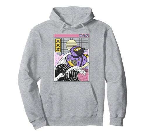 Ninja Rubber Duck Surfing Kanagawa Wave Hoodie - Novelty Apparel Unisex - T-Shirt, Sweatshirt, Hoodie