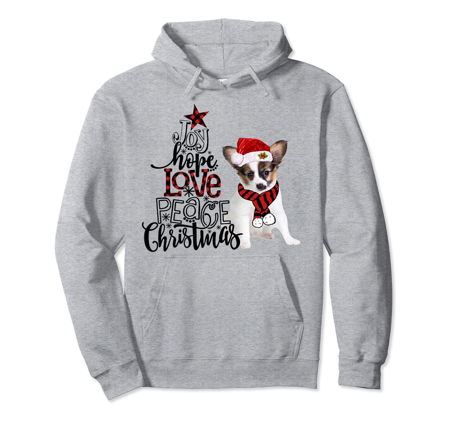 Joy Hope Love Peace Papillon 2020 Hoodie - Novelty Apparel Unisex - T-Shirt, Sweatshirt, Hoodie