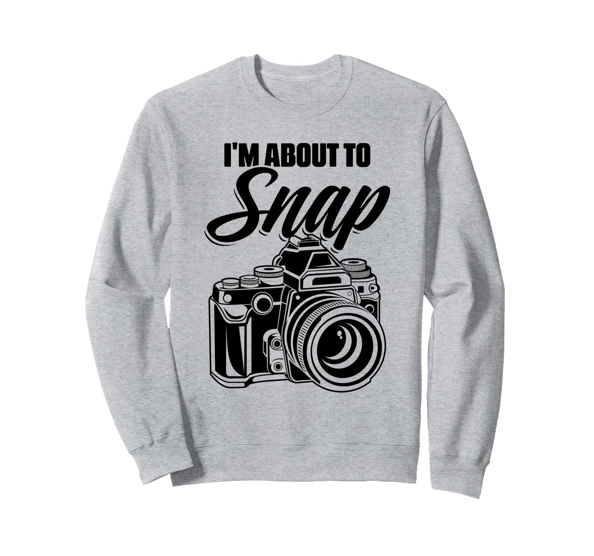 Camera Photographer Sweatshirt - Trendy Graphic for Adults - T-Shirt, Sweatshirt, Hoodie