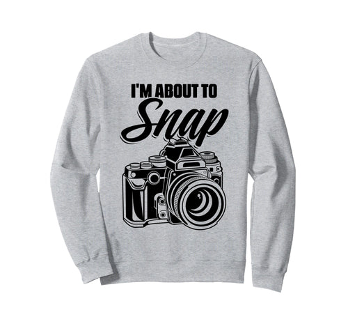 Camera Photographer Sweatshirt - Trendy Graphic for Adults - T-Shirt, Sweatshirt, Hoodie