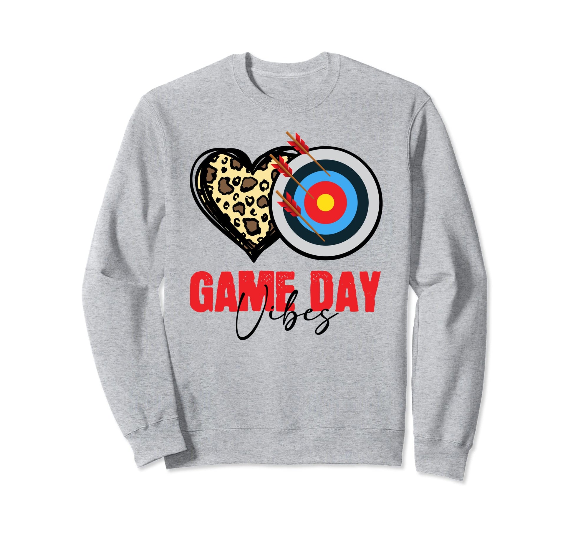 Archery Game Day Vibes Arrow Sweatshirt - Fun Novelty Design for Adults - T-Shirt, Sweatshirt, Hoodie