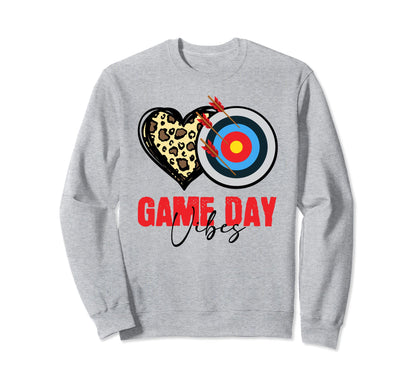 Archery Game Day Vibes Arrow Sweatshirt - Fun Novelty Design for Adults - T-Shirt, Sweatshirt, Hoodie