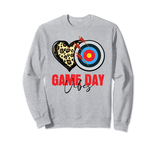 Archery Game Day Vibes Arrow Sweatshirt - Fun Novelty Design for Adults - T-Shirt, Sweatshirt, Hoodie