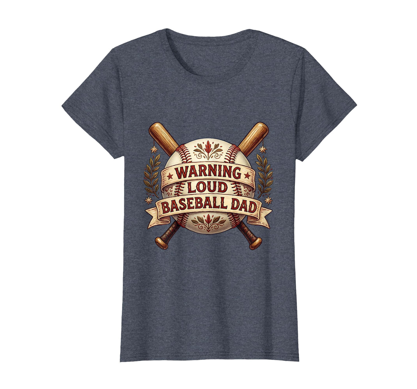 Warning Loud Baseball Dad T-Shirt - Trendy Graphic Unisex - T-Shirt, Sweatshirt, Hoodie