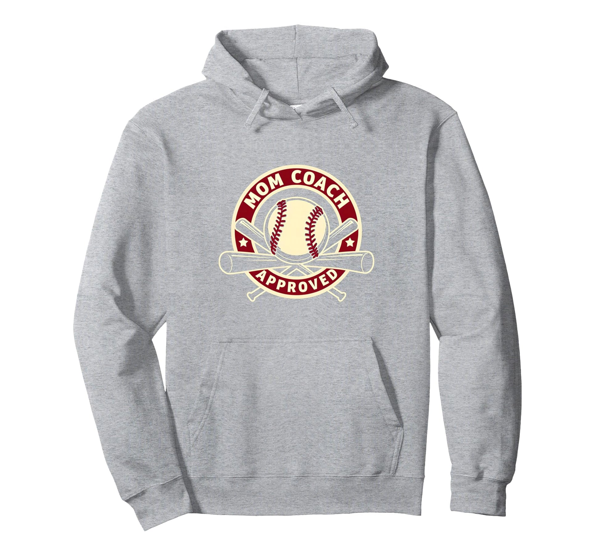 Softball Mom Coach Approved Hoodie - Custom Art Print for Adults - T-Shirt, Sweatshirt, Hoodie