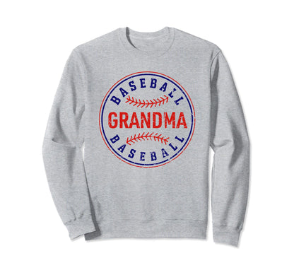 Baseball Grandma Funny Sport Sweatshirt - Unique Graphic for Adults - T-Shirt, Sweatshirt, Hoodie