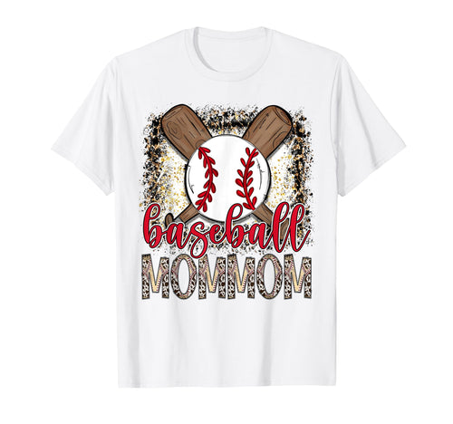 Baseball Mommom Leopard Proud Ball T-Shirt - Graphic Print for Adults - T-Shirt, Sweatshirt, Hoodie