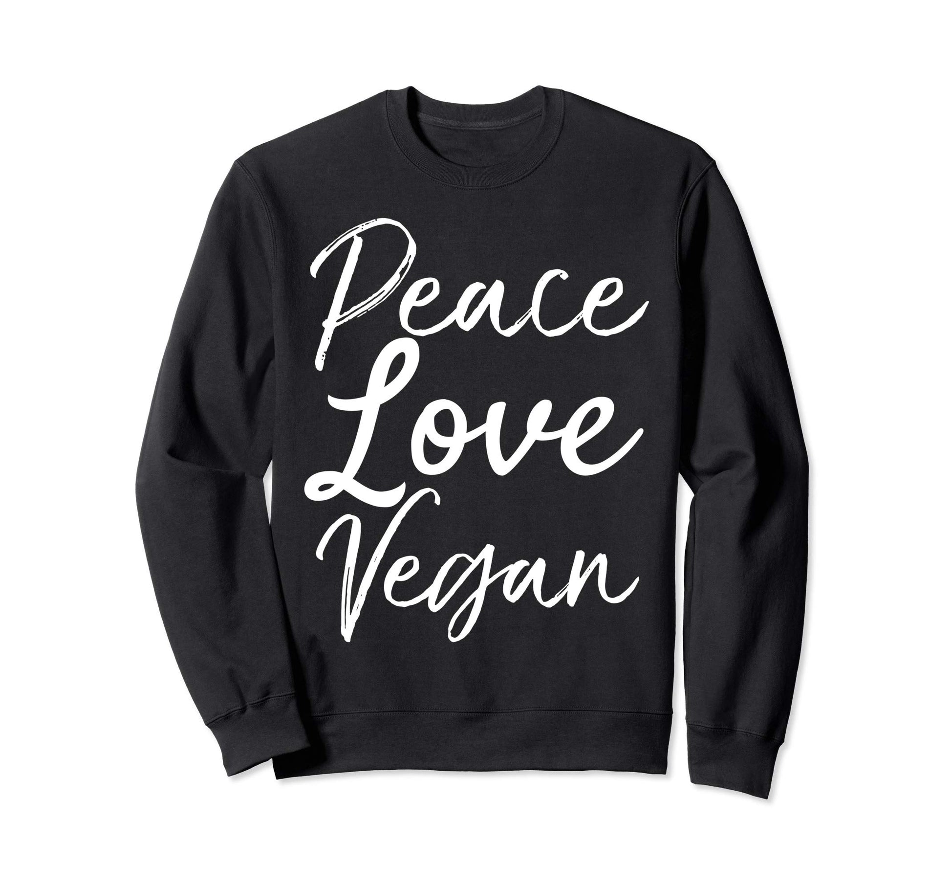 Vegan Gift Quirky Novelty Peace Sweatshirt - Minimalist Print for Adults - T-Shirt, Sweatshirt, Hoodie