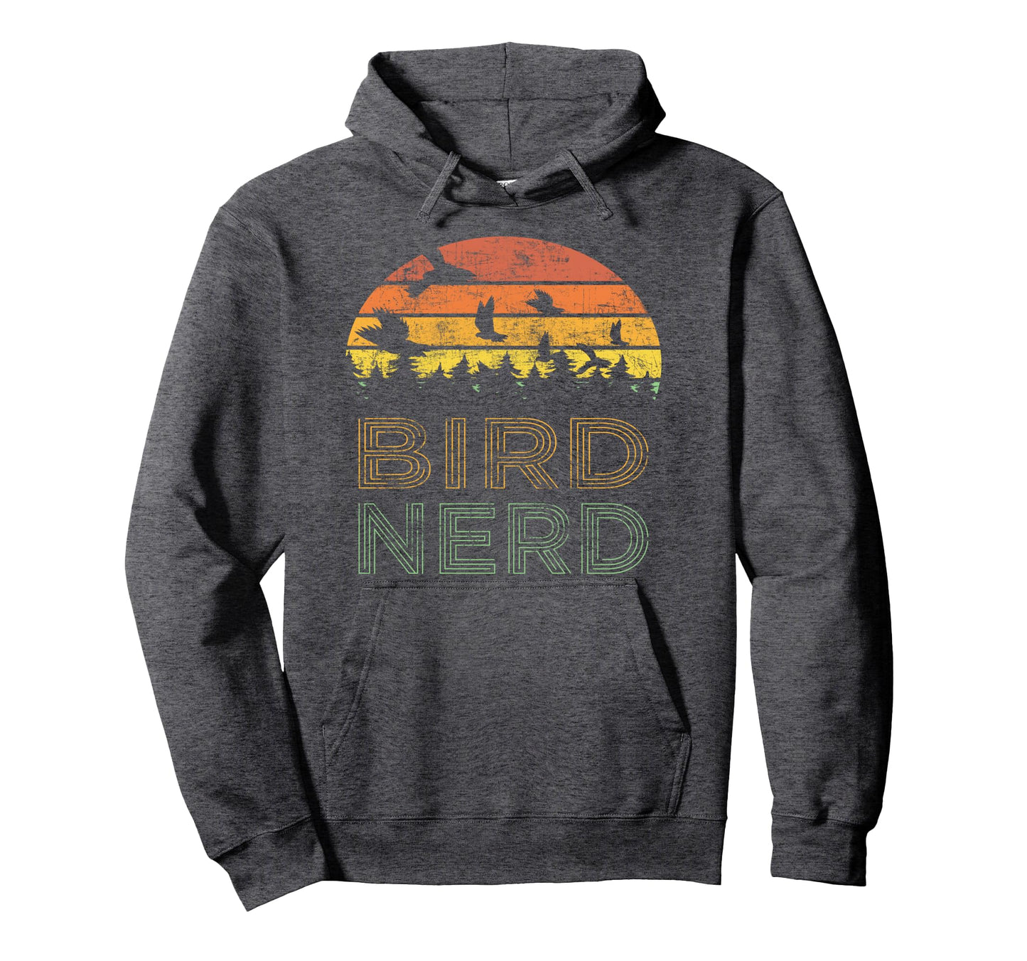 Bird Nerd Distressed Bird Watcher Hoodie - Novelty Apparel Men Women - T-Shirt, Sweatshirt, Hoodie